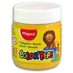 Tempera Maped Color Peps Pote x 250grs. Amarillo