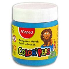 Tempera Maped Color Peps Pote x 250grs. Celeste