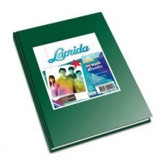 Cuaderno Laprida Tapa Dura Forrado Araña x 50 Hojas Rayado Verde