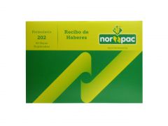 Talonario Norpac 202-D Recibo de Haberes Ley 20.744 Duplicado