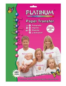 Papel Especial Transfer Platinum A4 por 10 Hojas