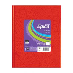 Cuaderno Tapa Dura Ledesma Épica N°3 Araña Rojo 90GR 48 Hojas Rayadas