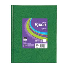 Cuaderno Tapa Dura Ledesma Épica 16x21cm Araña Verde 90GR 48 Hojas Rayadas
