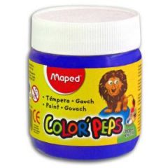 Tempera Maped Color Peps Pote x 250grs. Azul Marino