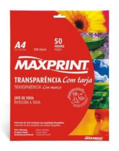 Transparencias Maxprint Ink-Jet A4 por 10 Unidades