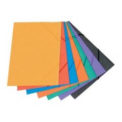 Carpeta Doble Oficio Fibracap Colores Varios con Elástico 35x50x2cm