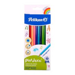 Lápiz Color Pelikan Pintaloco por 12 Colores Largos Hexagonal