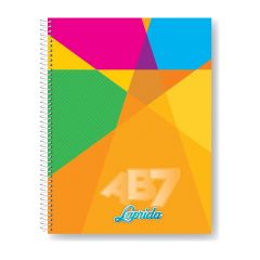 Cuaderno Laprida Tapa Dura con Espiral AB7 21X27 de 60 Hojas Cuadriculado