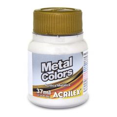 Pintura Para Tela Acrilex Metal Blanco 562 37ml