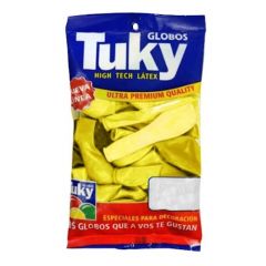 Globos Tuky N°9 Liso por 50 unidades Amarillo