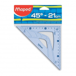 Escuadra Plástica Maped 21cm x 45° Geométrica en Blíster