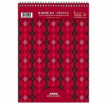 Block con Espiral Arte Escocés A4 por 70 Hojas Rayado 