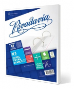 Repuesto Escolar Rivadavia N° 3 x 48 Hojas Cuadriculado Extra Blanco