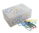 Clips Forrados Sifap N°4 por 100 Unidades en Caja. 33mm