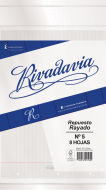 Repuesto Escolar Rivadavia Oficio por 8 Hojas Rayado