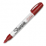 Marcador Especial Sharpie Paint Medium 4mm Pintura Esmalte Rojo