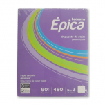 Repuesto Escolar N°3 Ledesma Epica 90g 480 Hojas Cuadriculadas