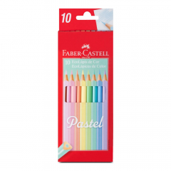Lápiz Color Faber Castell Ecolapiz por 10 Colores Pasteles