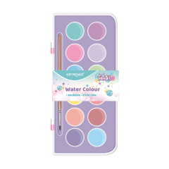 Acuarela Olami Pastel 12 Colores + Pincel 28 mm