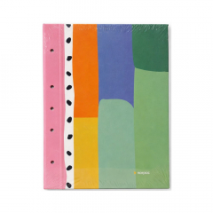 Carpeta Escolar Norpac A4 2 Tapas Minimal Puntos Escolar