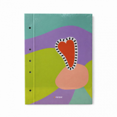 Carpeta Escolar Norpac A4 2 Tapas Minimal Corazon Escolar