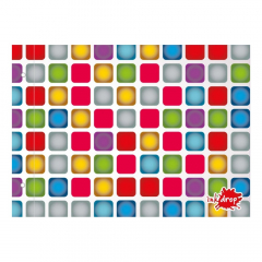 Carpeta Escolar Inkdrop N°5 Cromatic Cuadros Color