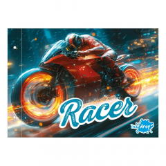 Carpeta Escolar Inkdrop N°5 Moto Fire Racer