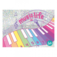 Carpeta Escolar Inkdrop N°5 Footy Girls Music