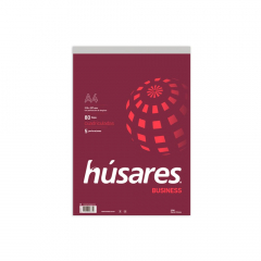 Block Husares A4 80 Hojas Cuadriculadas 5 Perforaciones