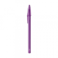 Bolígrafo Bic Cristal Fashion 1.2mm Color Lila por 25 Unidades