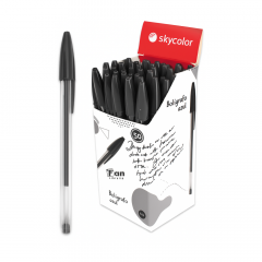 Bolígrafo Skycolor 1mm Negro x50 Un