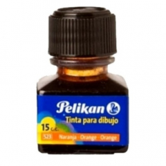 Tinta Pelikan Para Dibujo 15cc Naranja