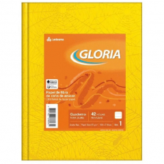 Cuaderno Gloria Tapa Dura Araña 42 Hojas Rayado Amarillo