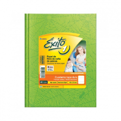 Cuaderno Exito Tapa Dura Nº1 Araña por 48 Hojas Rayadas Verde Manzana
