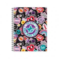 Cuaderno Tapa Dura Espiral Inkdrop A5 Footy Estrella