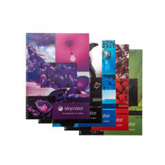 Cuaderno Skycolor con Espiral de 21x29,7 cm por 80 Hojas Rayado