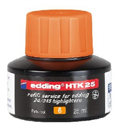 Tinta Edding HTK-25 Para Resaltador x 25 ml Amarillo