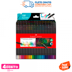 Lápiz Color Faber Castell Supersoft por 100 colores