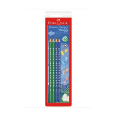 Lapiz Faber Castell Grafito Dinosaurio Blister x4 Un