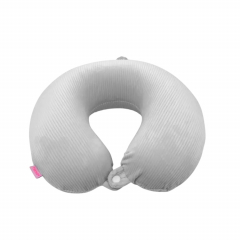 Almohada de Viaje Trendy T2 Gris con Broche