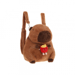 Mochila Peluche Capibara 13" Papa Frita