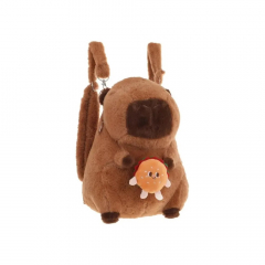 Mochila Peluche Capibara 13" Hamburguesa