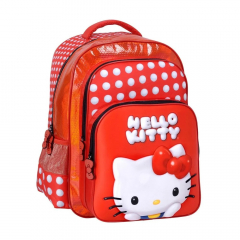 Mochila Wabro Hello Kitty Ballon Espalda 17" Roja