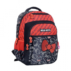 Mochila Wabro Espalda Hello Kitty Mono 18" Rojo