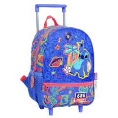 Mochila Wabro con Carro Stitch Disco 12" Azul
