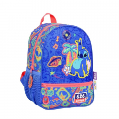 Mochila Wabro Espalda Stitch Disco 12" Azul