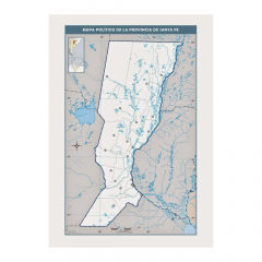 Mapa Laminado América del Norte Mudo Doble Faz Físico Político