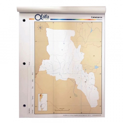 Mapa Laminado América del Norte Mudo Doble Faz Físico Político