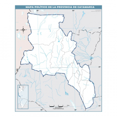 Mapa N°3 Rivadavia Catamarca Político Block por 40 Unidades
