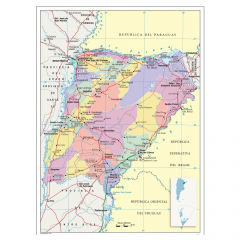Mapa N°3 Rivadavia Catamarca Político Block por 40 Unidades